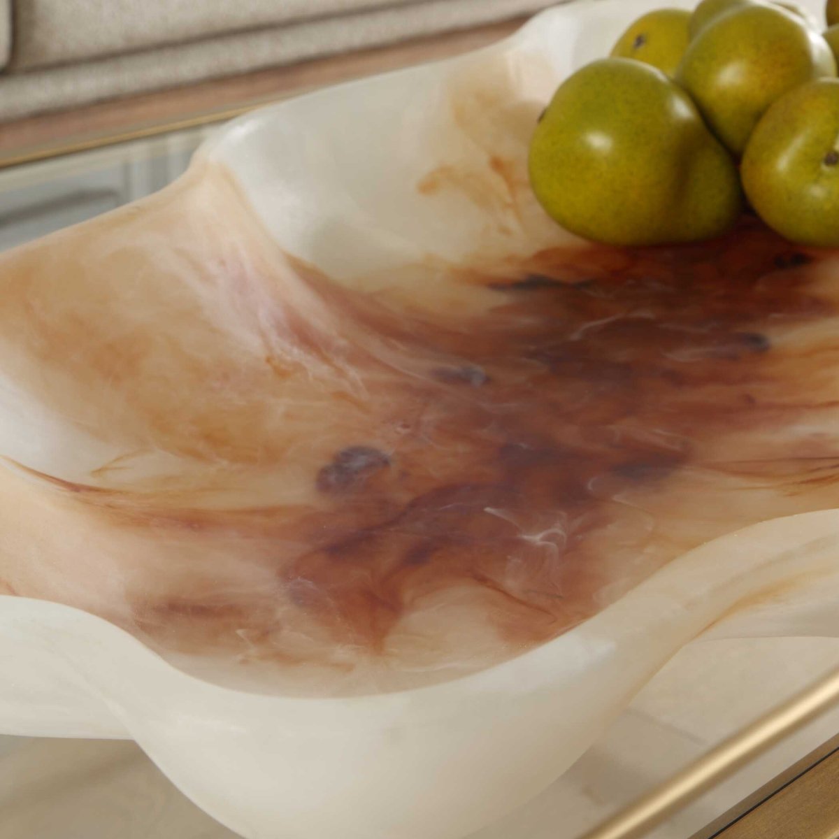 Organic Elegance Wavy Oval Bowl - Uttermost - Decorative Bowls by Modest Hut