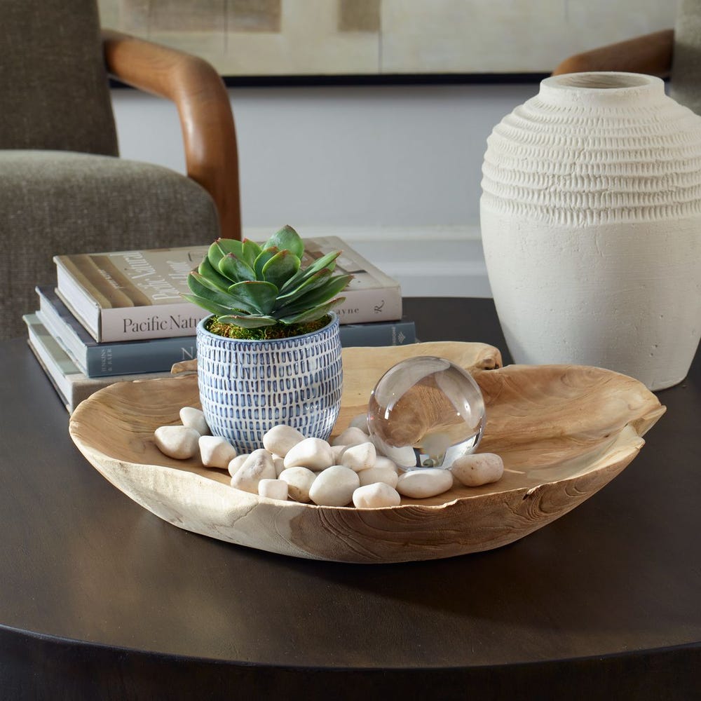 Organic Embrace Outdoor Bowl - Uttermost - Decorative Bowls by Modest Hut