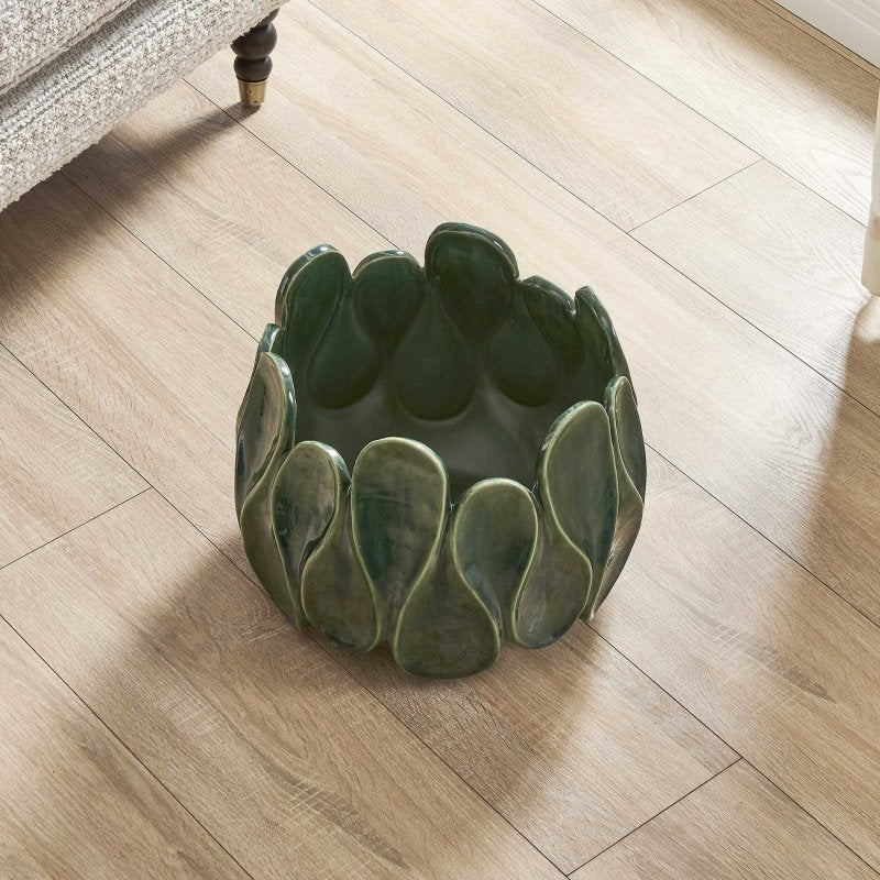 Petal Pinch Indoor-Outdoor Bowl - Decorative Bowls
