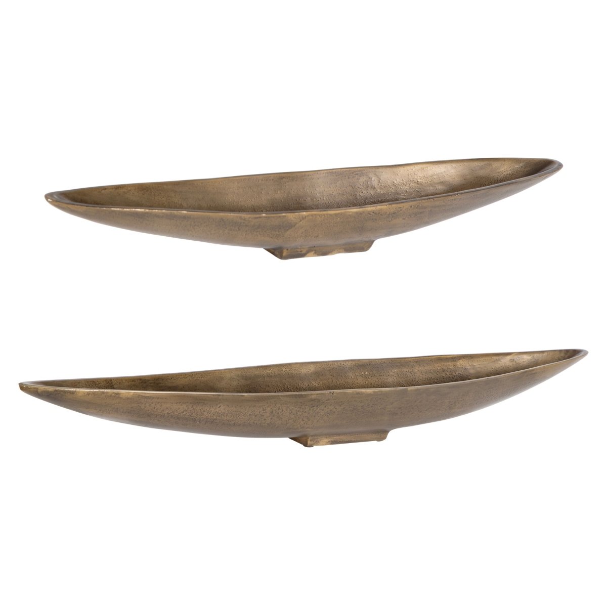 River Run Antique Brass Bowls, Set/2 - Uttermost - Decorative Bowls by Modest Hut