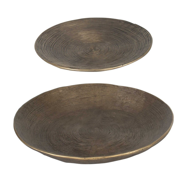 Stratum Round Brass Bowls Set/2 - Uttermost - Decorative Bowls by Modest Hut
