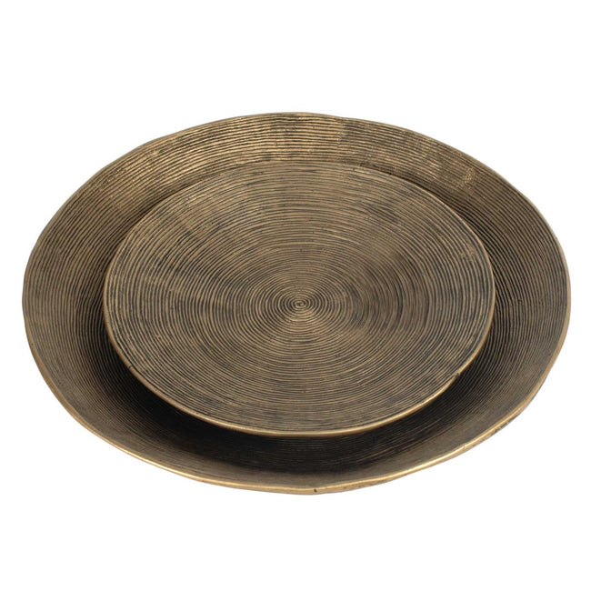Stratum Round Brass Bowls Set/2 - Uttermost - Decorative Bowls by Modest Hut