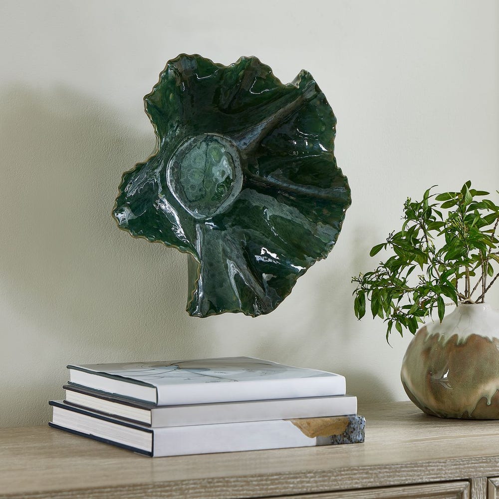 Verdant Bloom Outdoor Bowl - Uttermost - Decorative Bowls by Modest Hut
