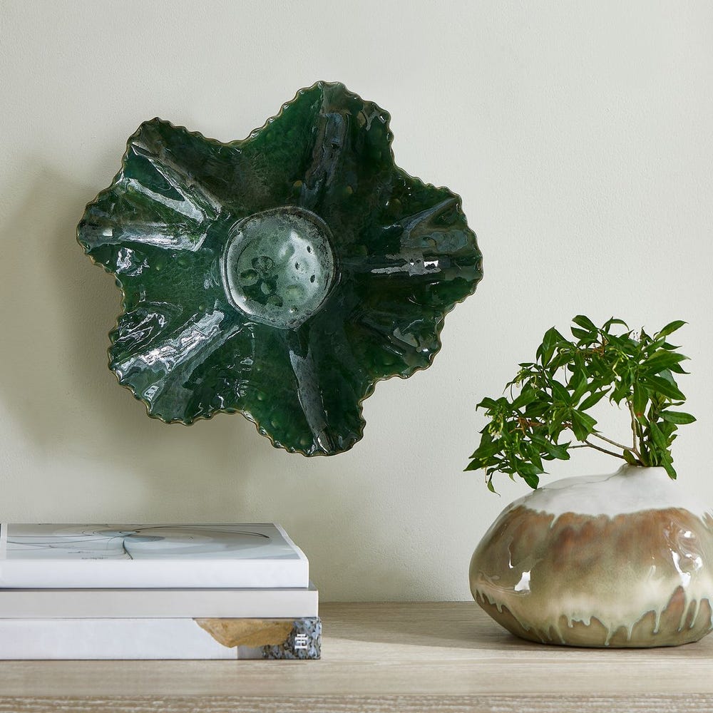 Verdant Bloom Outdoor Bowl - Uttermost - Decorative Bowls by Modest Hut