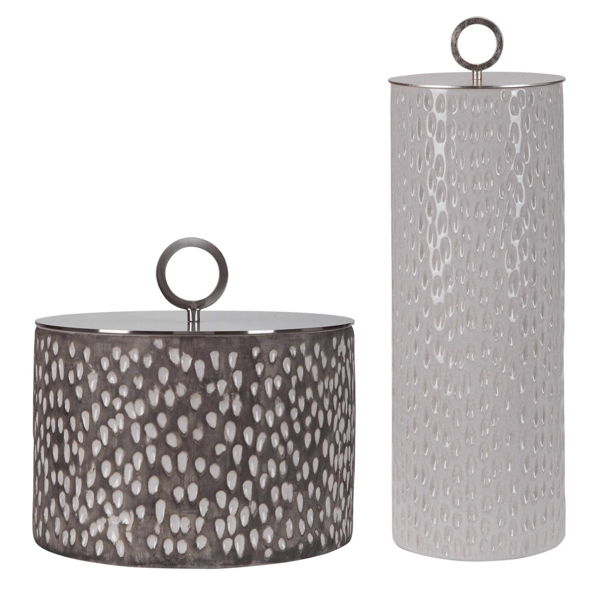 Ceramic Cyprien Containers - Uttermost - Decorative Jars by Modest Hut