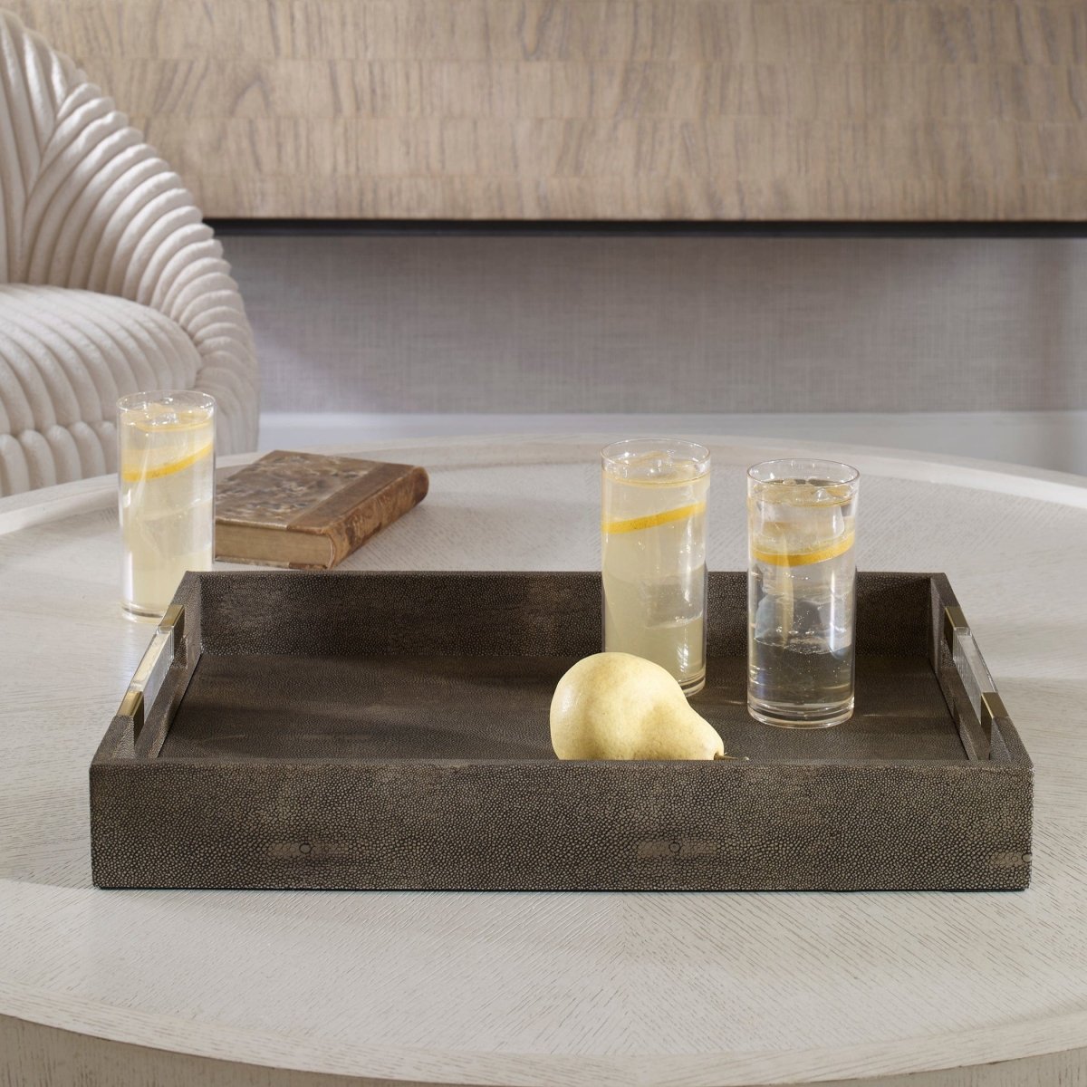 Wessex Gray Tray - Uttermost - Decorative Trays by Modest Hut