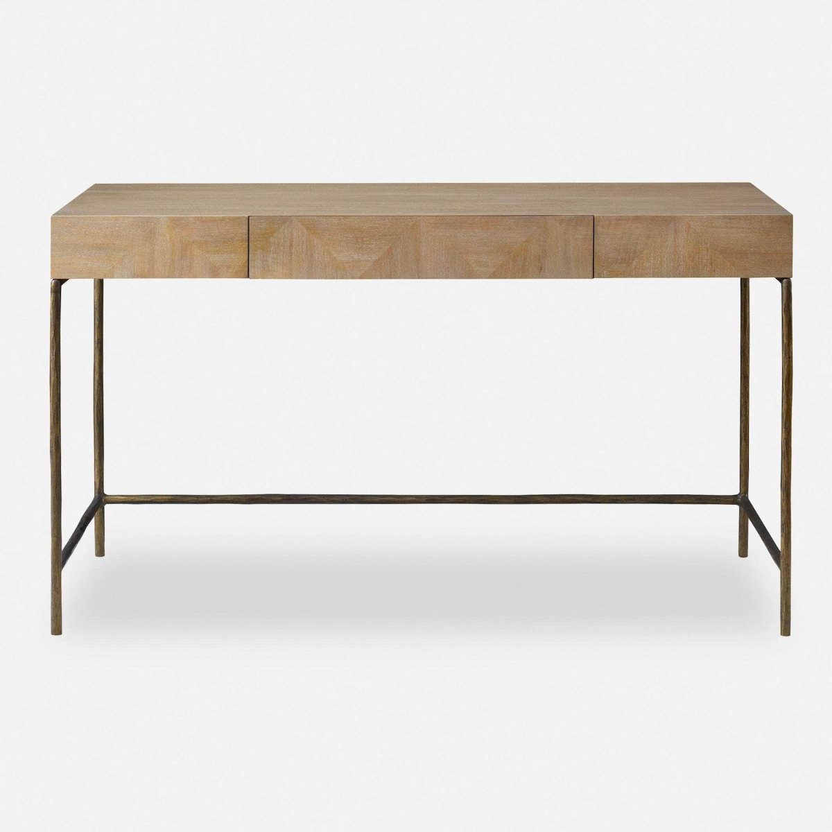 Aristotle Natuiral Wood Modern Desk - Uttermost - Desks by Modest Hut