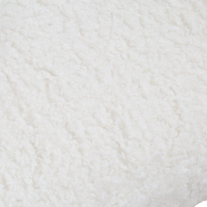 Additional detail view of the Austell Dark Walnut Faux Shearling Dining Chair image 8