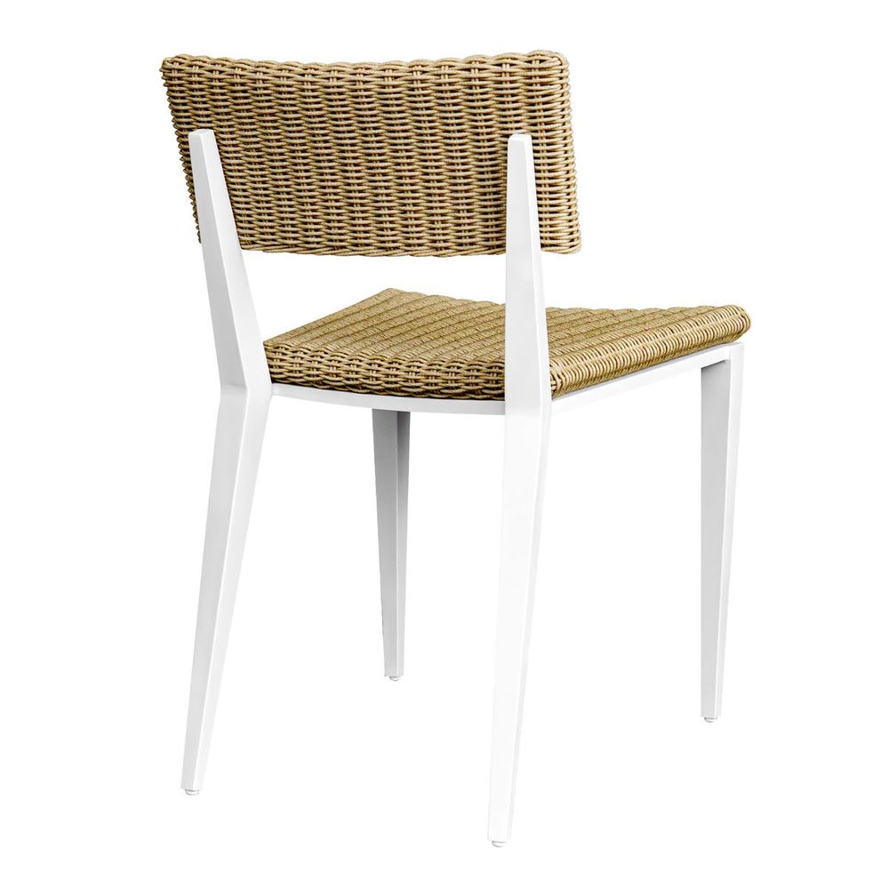 Calbas Outdoor Dining Chair, White - Uttermost - Dining Chairs by Modest Hut