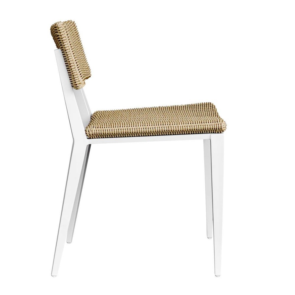 Calbas Outdoor Dining Chair, White - Uttermost - Dining Chairs by Modest Hut