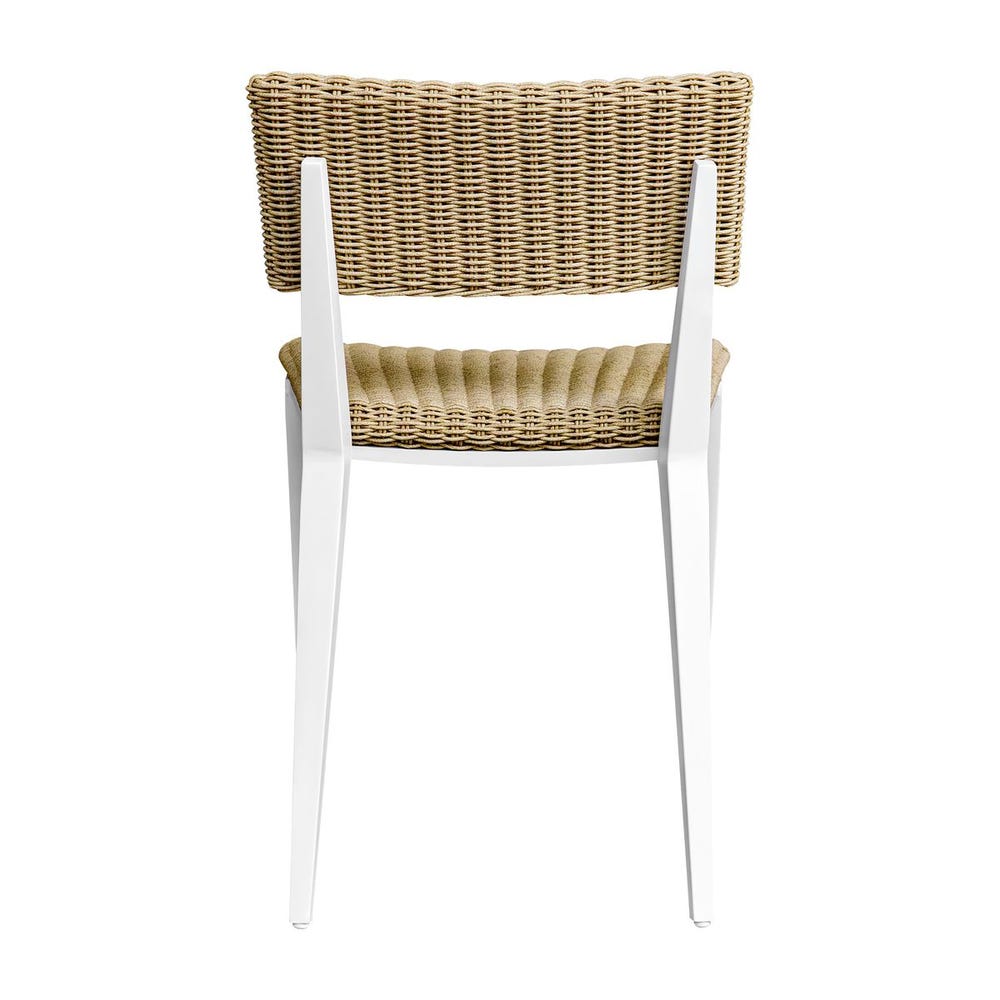Calbas Outdoor Dining Chair, White - Uttermost - Dining Chairs by Modest Hut