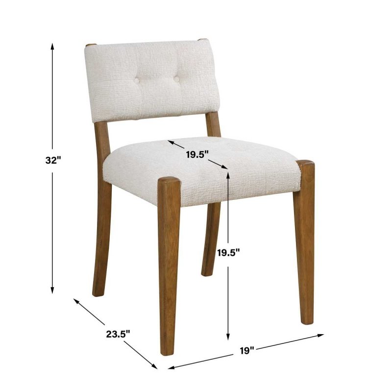 Dimension guide for the Edmund Dining Chair
