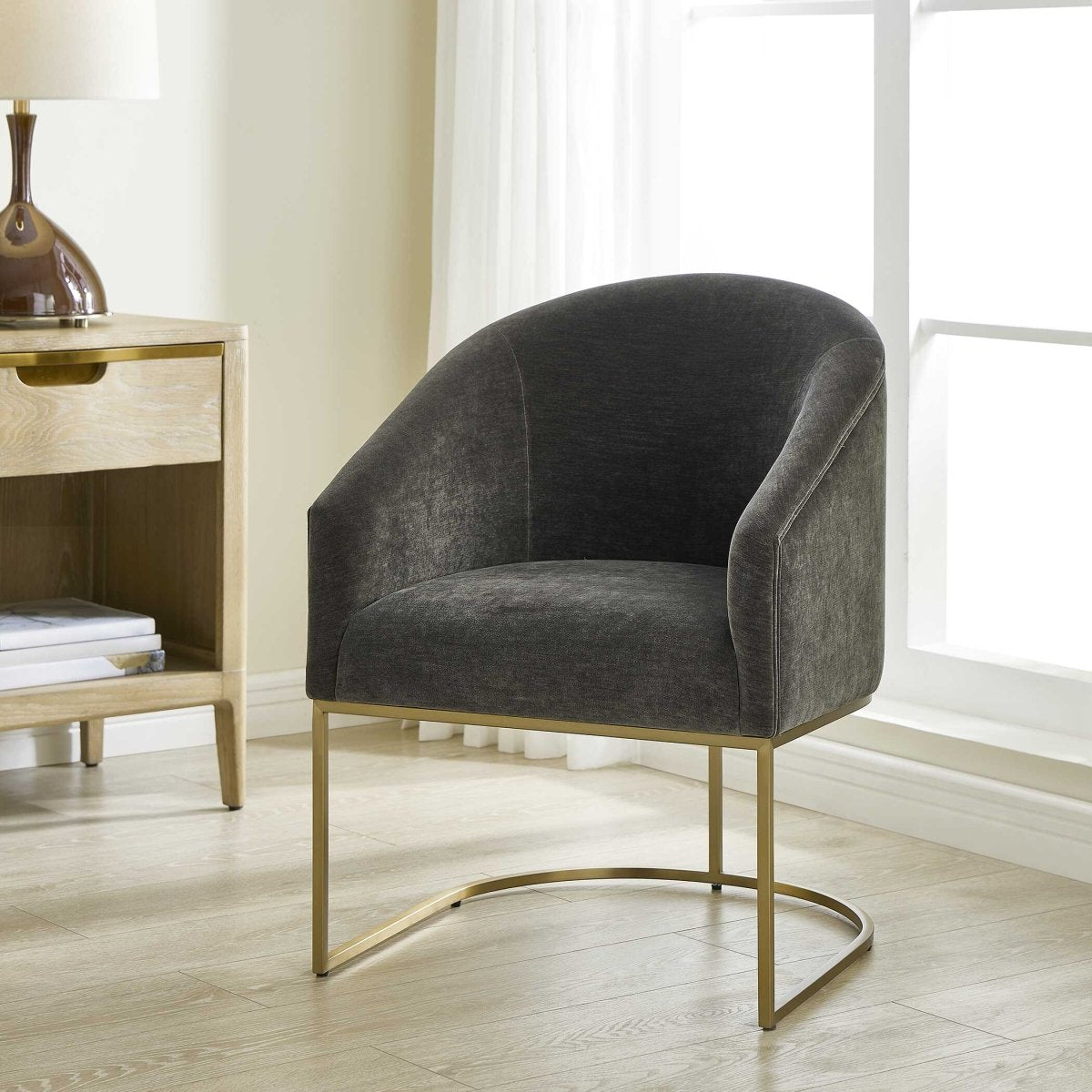 Hanni Charcoal Dining Chair - Uttermost - Dining Chairs by Modest Hut