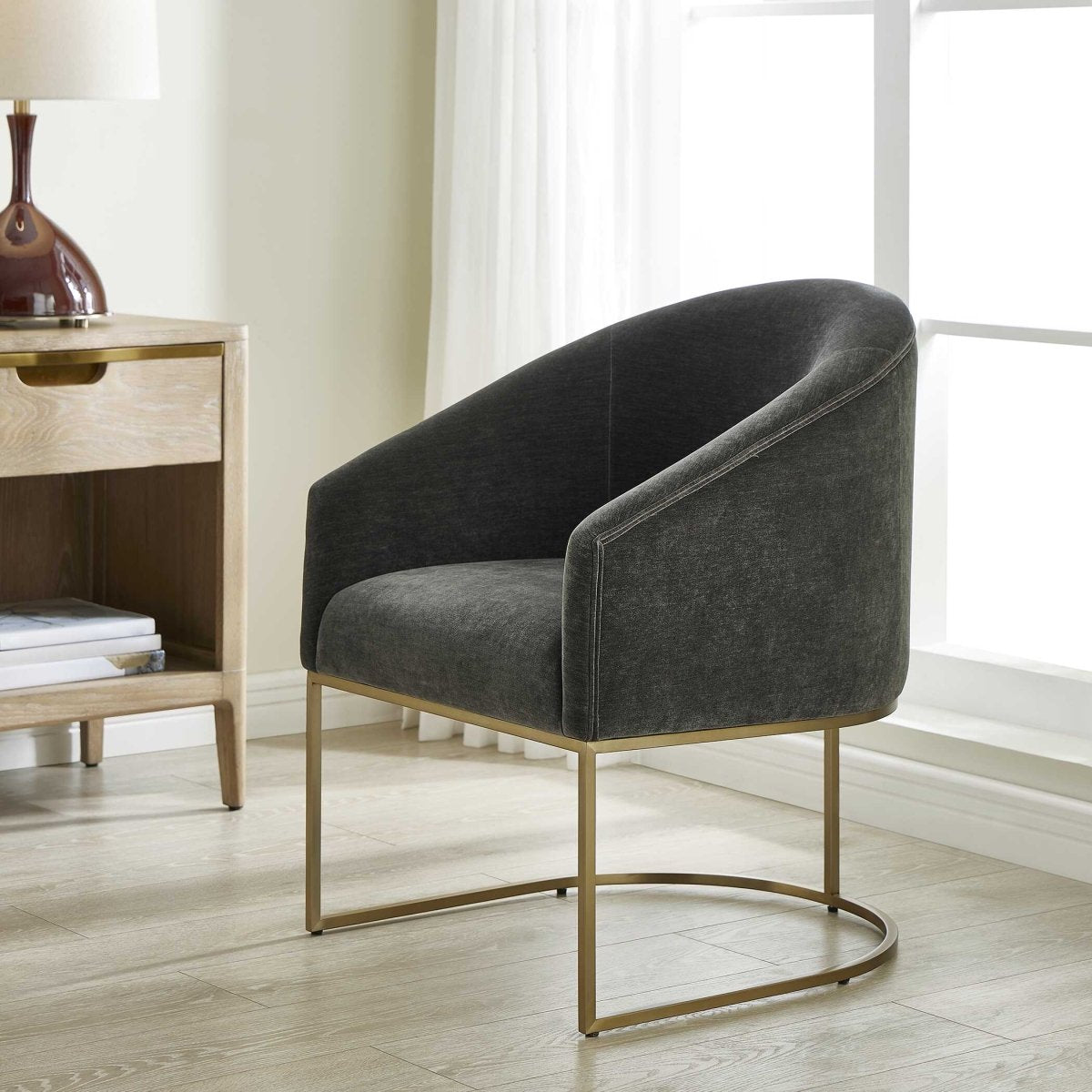 Hanni Charcoal Dining Chair - Uttermost - Dining Chairs by Modest Hut