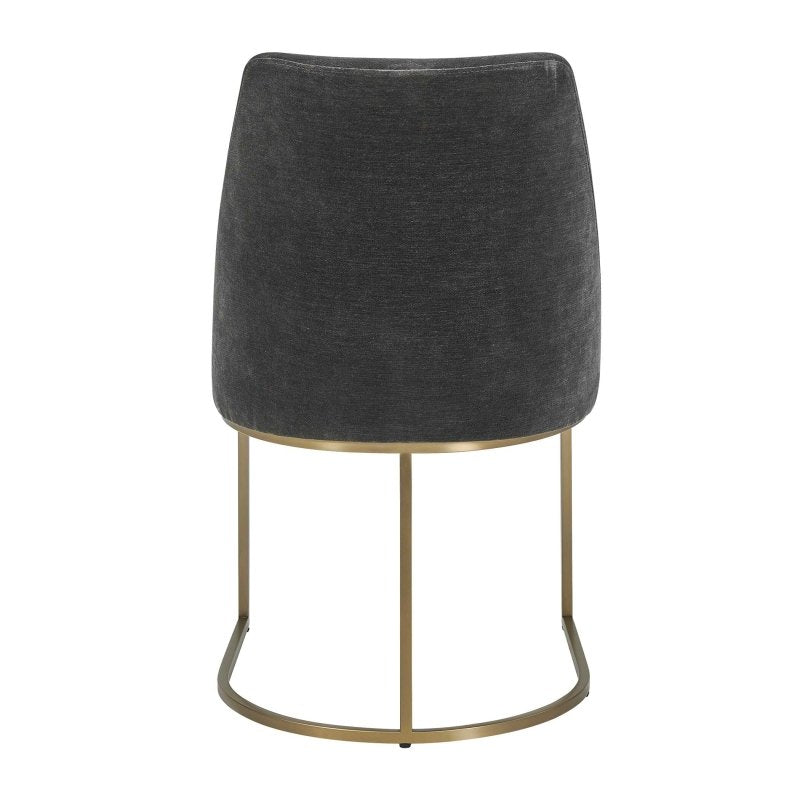 Hanni Gray Upholstered Dining Chair - Chairs