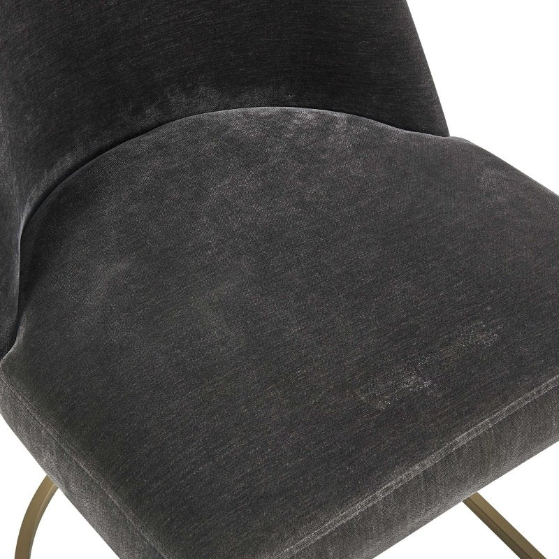 Hanni Gray Upholstered Dining Chair by Uttermost alternate view 5