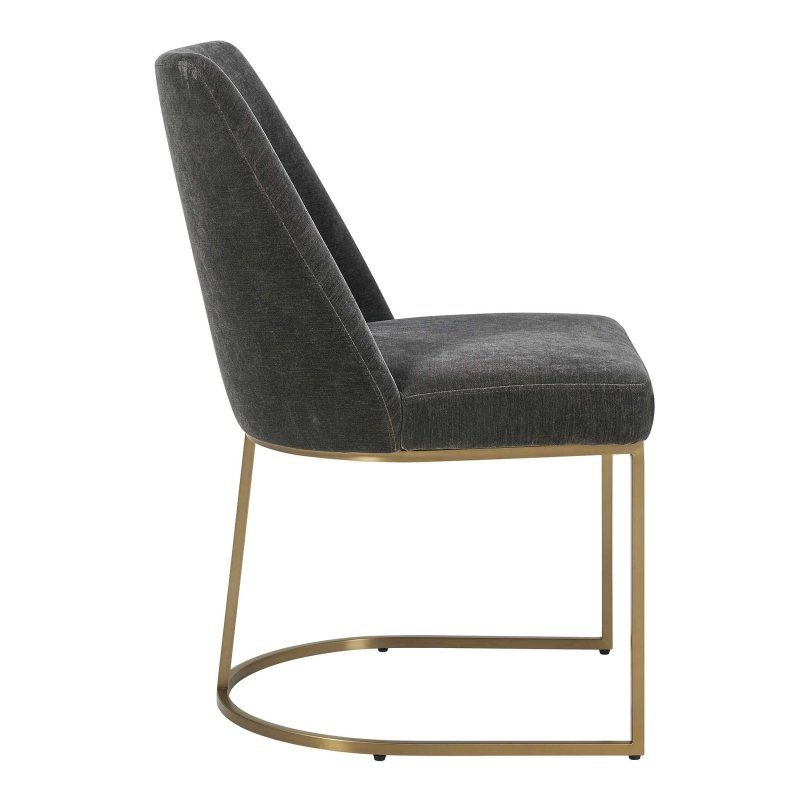 Hanni Gray Upholstered Dining Chair by Uttermost alternate view 3