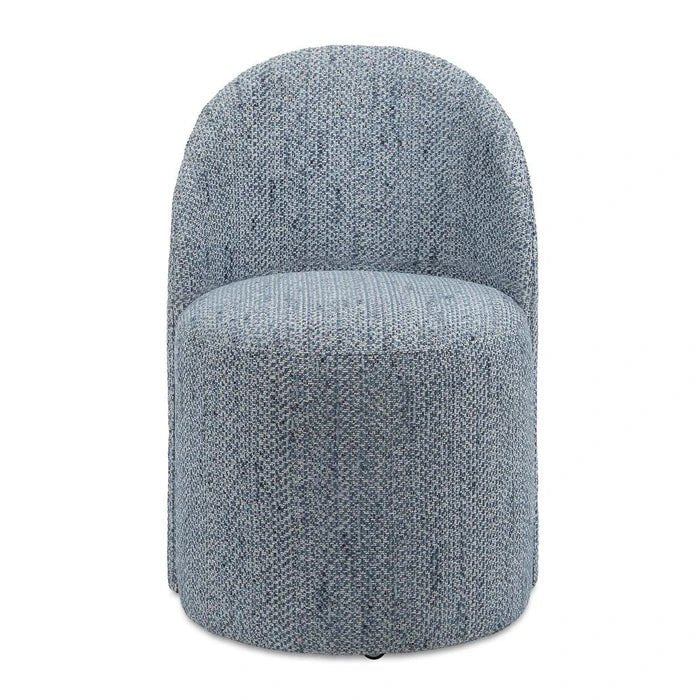 Roll With It Denim Dining Chair by Uttermost dining chair front view with casters