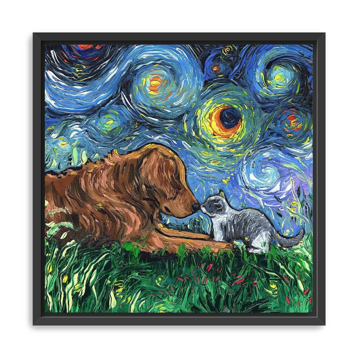 Family Is What You Make It Canvas Wall Art - Lumaprints - Dogs by Modest Hut