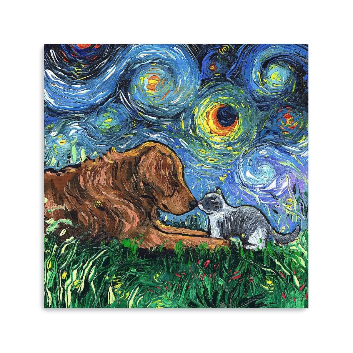 Family Is What You Make It Canvas Wall Art - Lumaprints - Dogs by Modest Hut