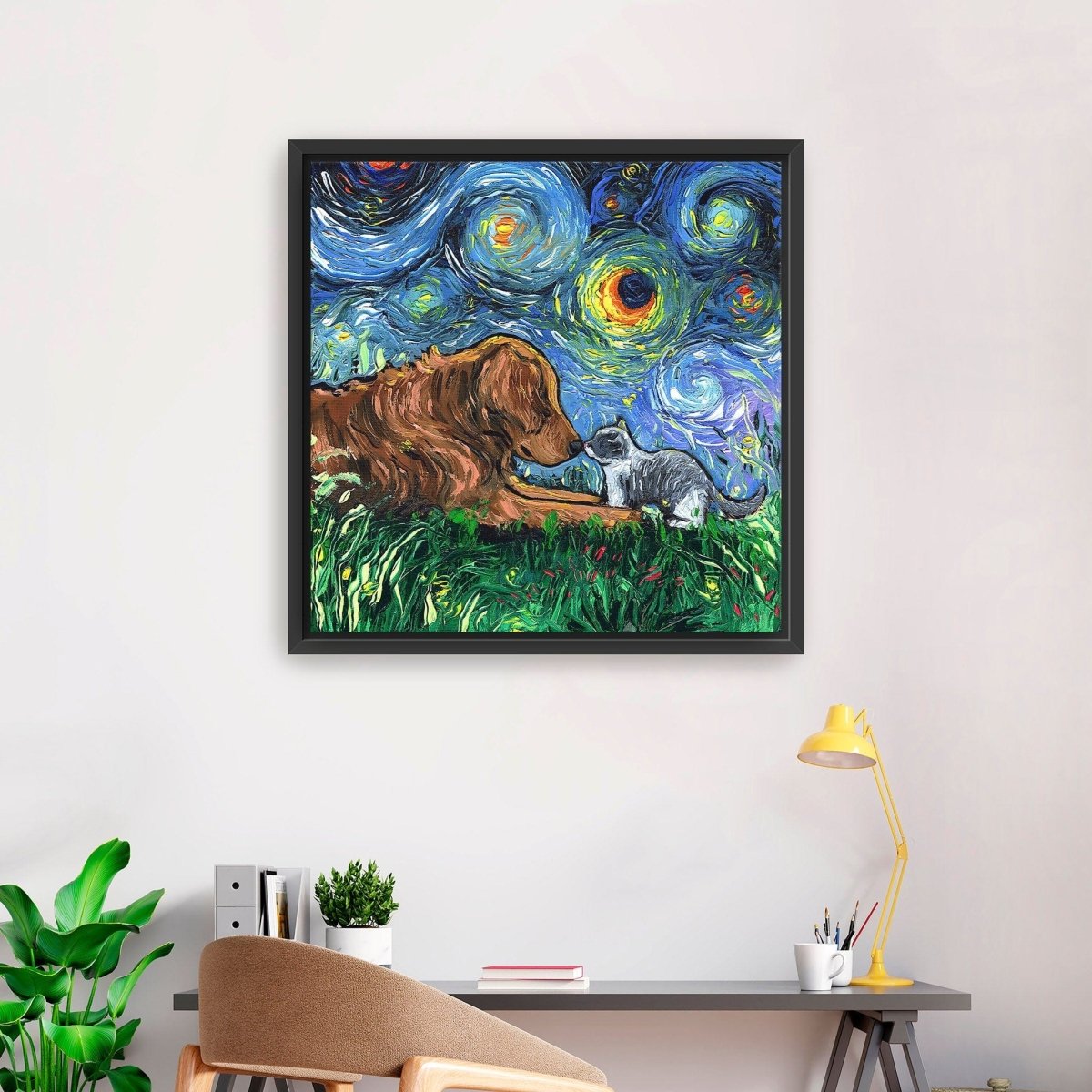 Family Is What You Make It Canvas Wall Art - Lumaprints - Dogs by Modest Hut