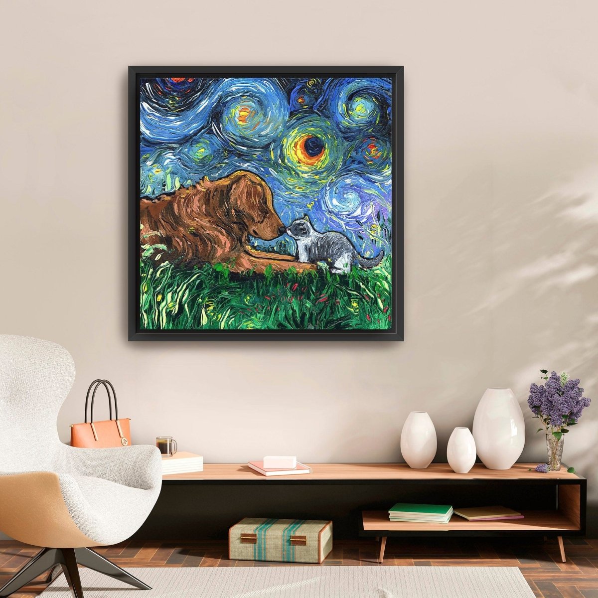 Family Is What You Make It Canvas Wall Art - Lumaprints - Dogs by Modest Hut