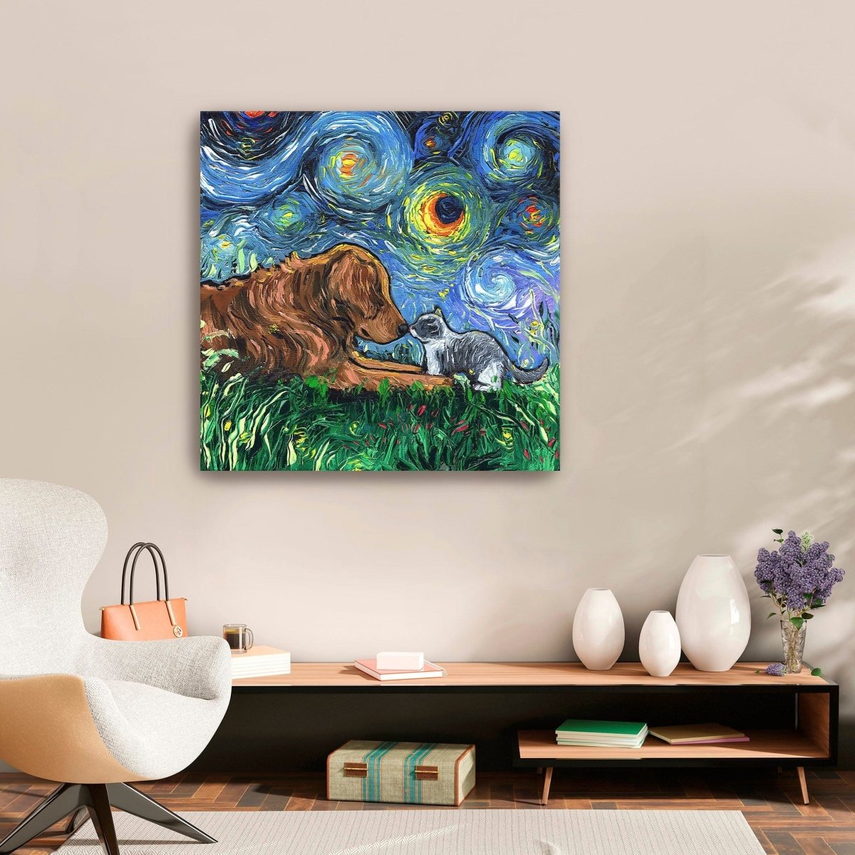 Family Is What You Make It Canvas Wall Art - Lumaprints - Dogs by Modest Hut