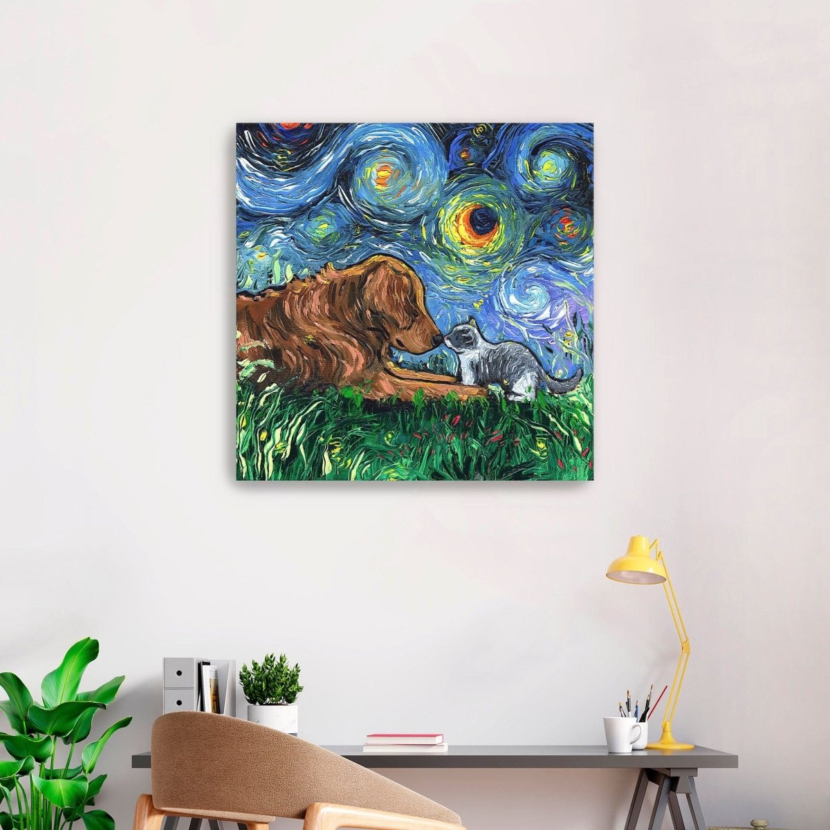 Family Is What You Make It Canvas Wall Art - Lumaprints - Dogs by Modest Hut