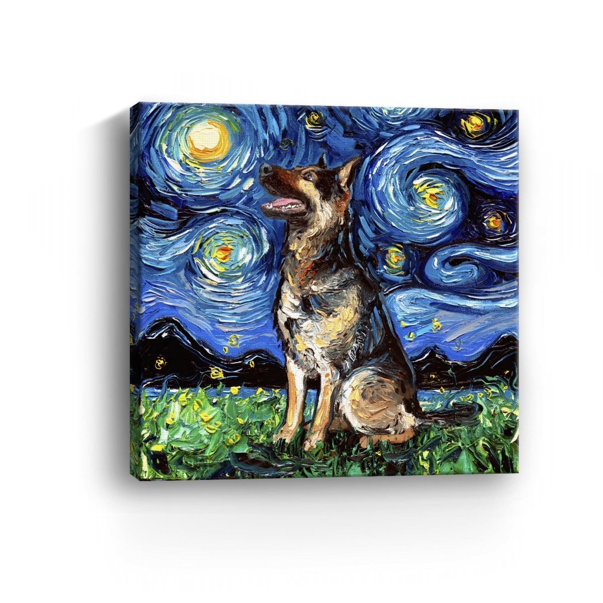 German Sheperd Forward Canvas Wall Art - Lumaprints - Dogs by Modest Hut