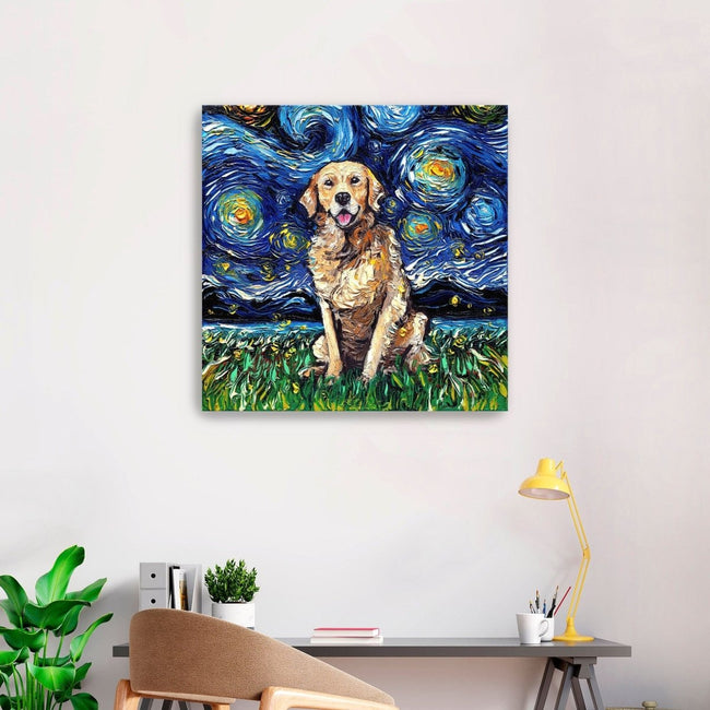 Golden Retriever Canvas Wall Art - Lumaprints - Dogs by Modest Hut