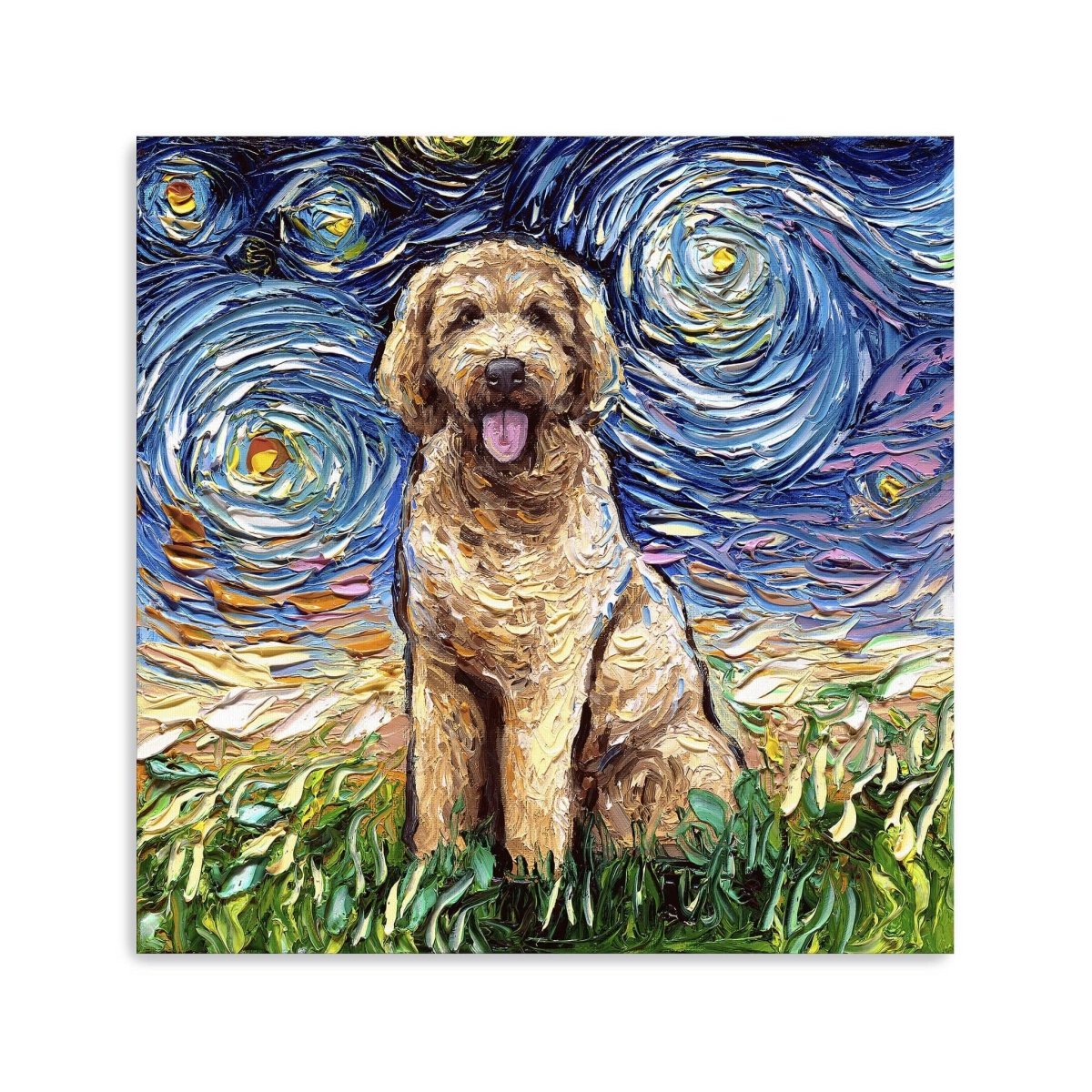 Goldendoodle Canvas Wall Art - Lumaprints - Dogs by Modest Hut