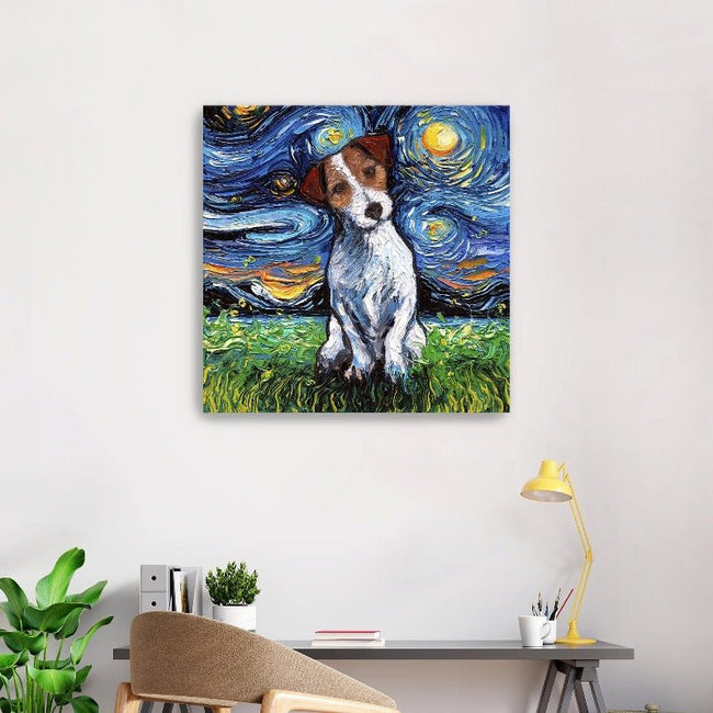 Jack Russel Terrier Canvas Wall Art - Lumaprints - Dogs by Modest Hut
