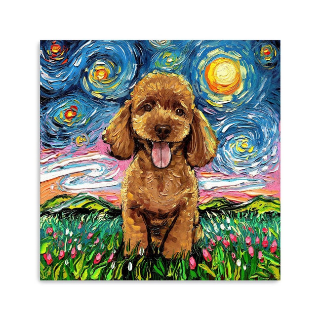 Poodleapricot Canvas Wall Art - Lumaprints - Dogs by Modest Hut