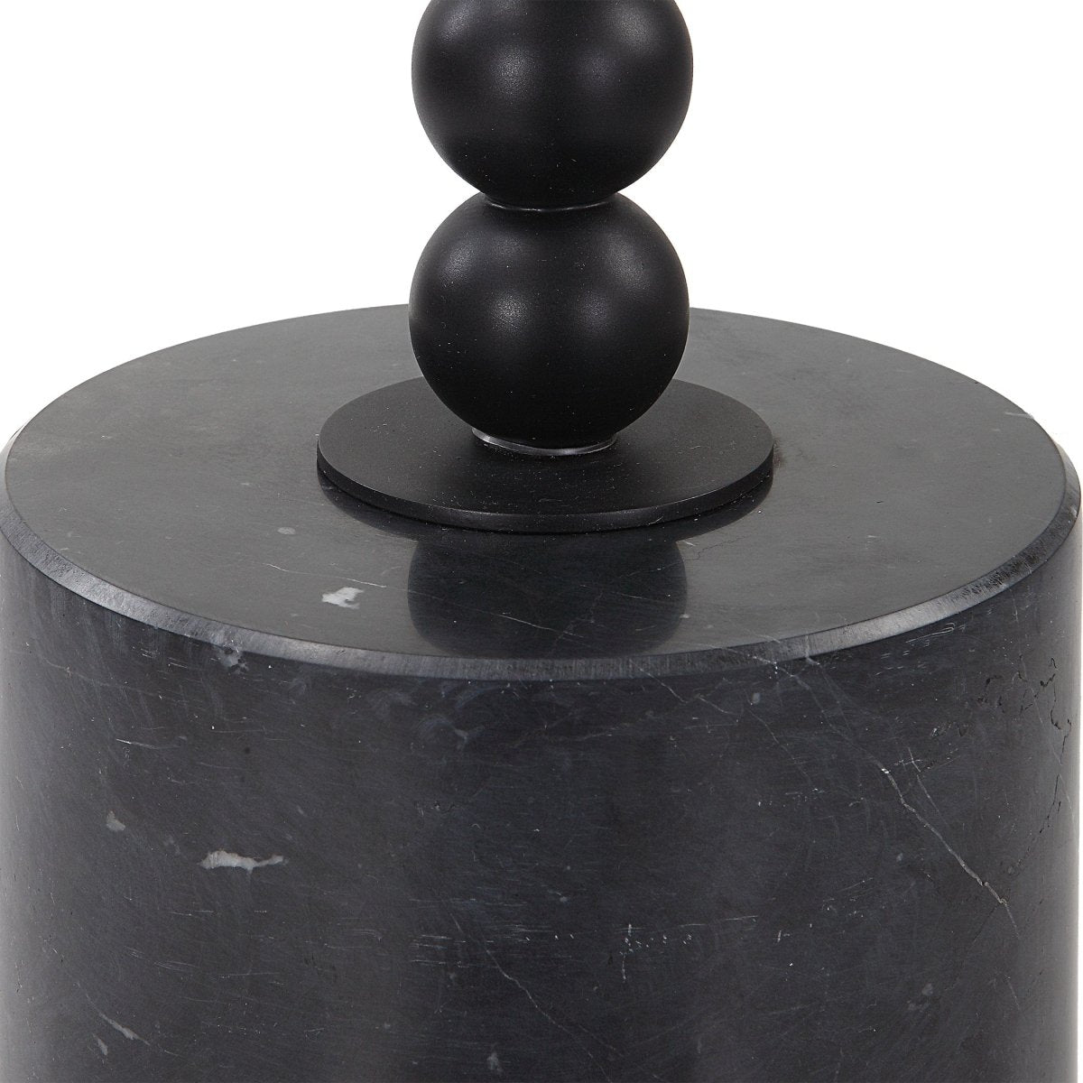 Bead Black Marble Drink Table - Uttermost - Drink Tables by Modest Hut