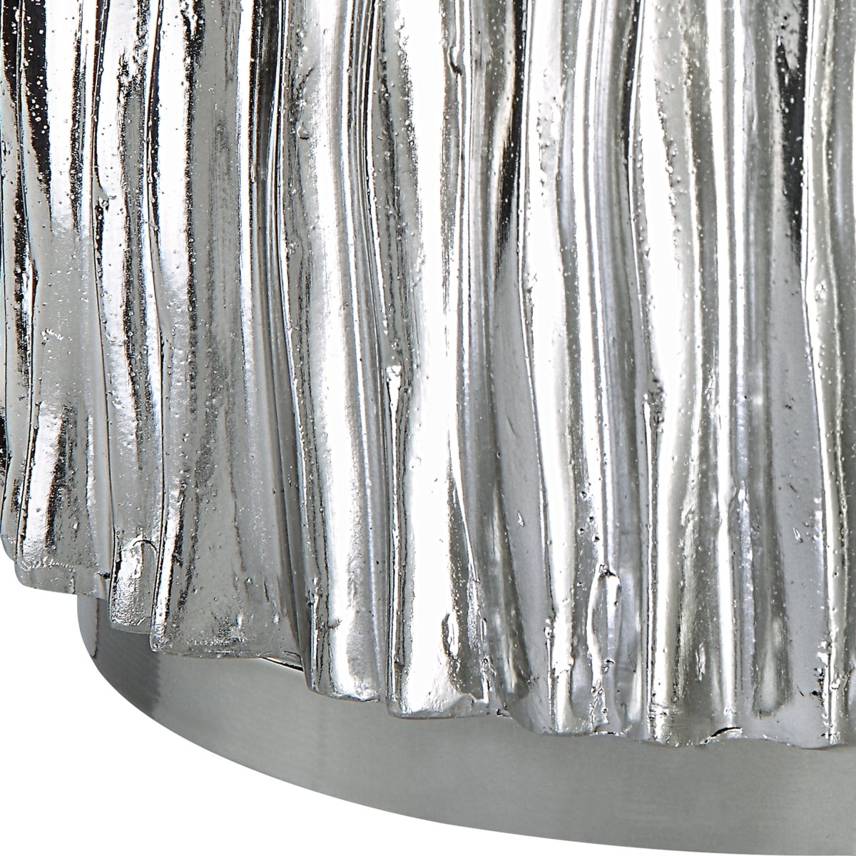 Echo Modern Nickel Drink Table - Uttermost - Drink Tables by Modest Hut