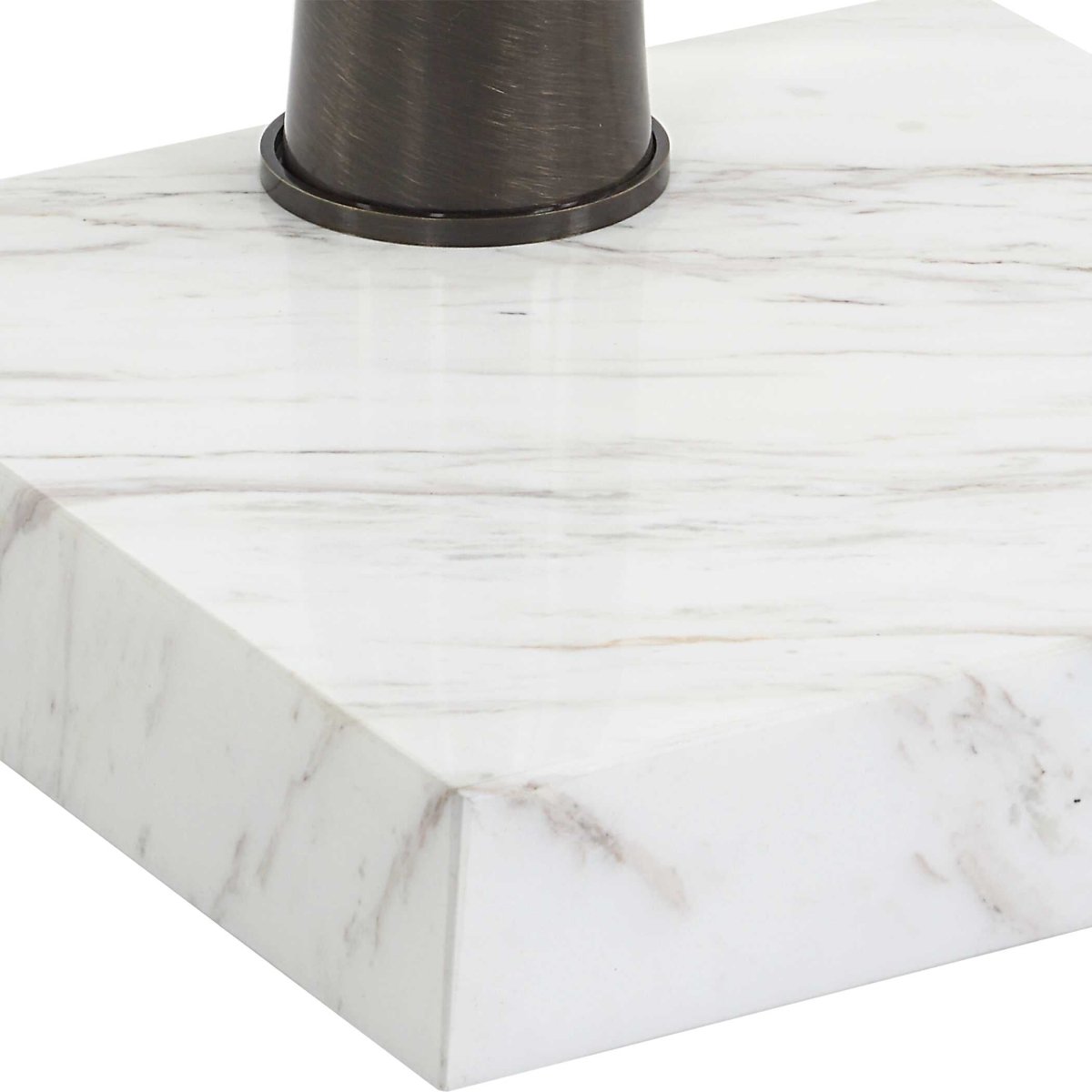 Pelton Marble Glass Drink Table - Uttermost - Drink Tables by Modest Hut