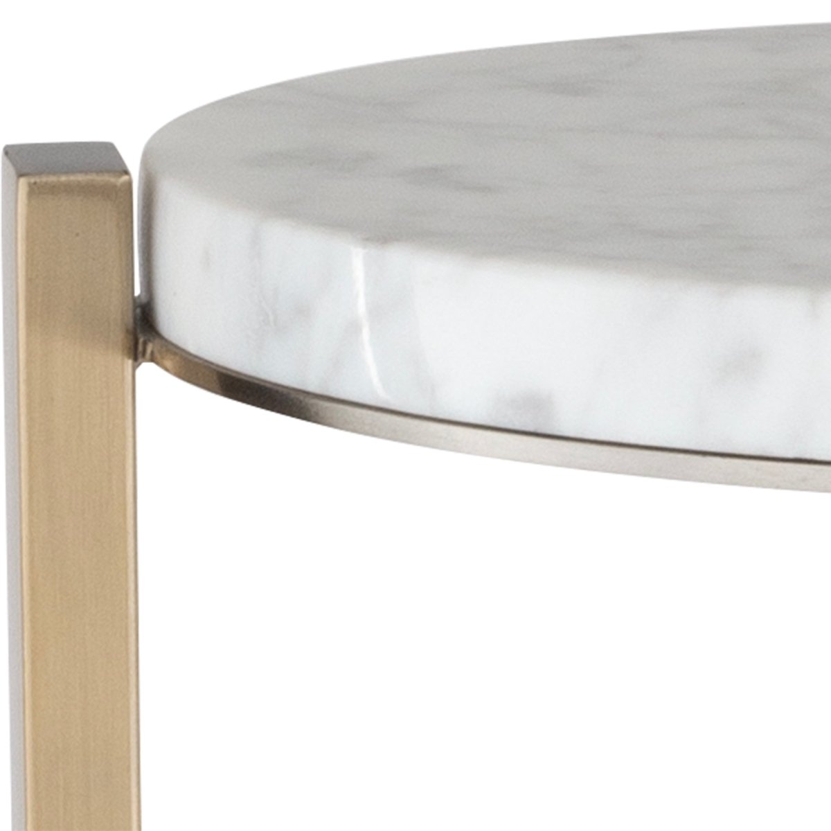 Pietra Carrara Marble Drink Table - Uttermost - Drink Tables by Modest Hut