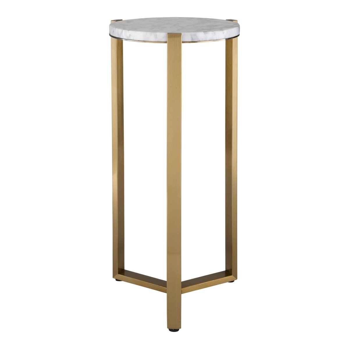 Pietra Carrara Marble Drink Table - Uttermost - Drink Tables by Modest Hut