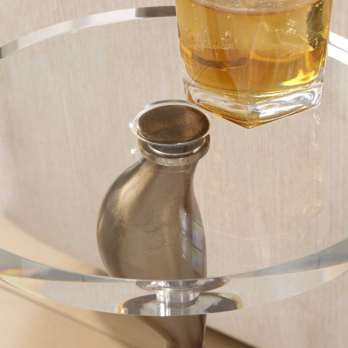 Remolino Bronze Drink Table - Uttermost - Drink Tables by Modest Hut