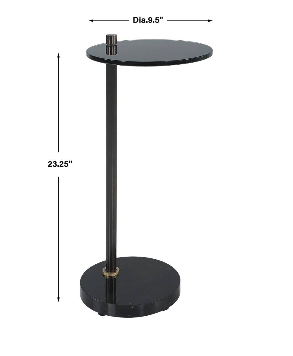 Steward Round Drink Table - Uttermost - Drink Tables by Modest Hut