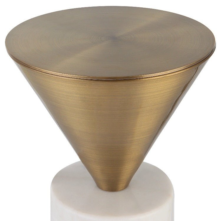 Top Hat Brass Drink Table - Uttermost - Drink Tables by Modest Hut