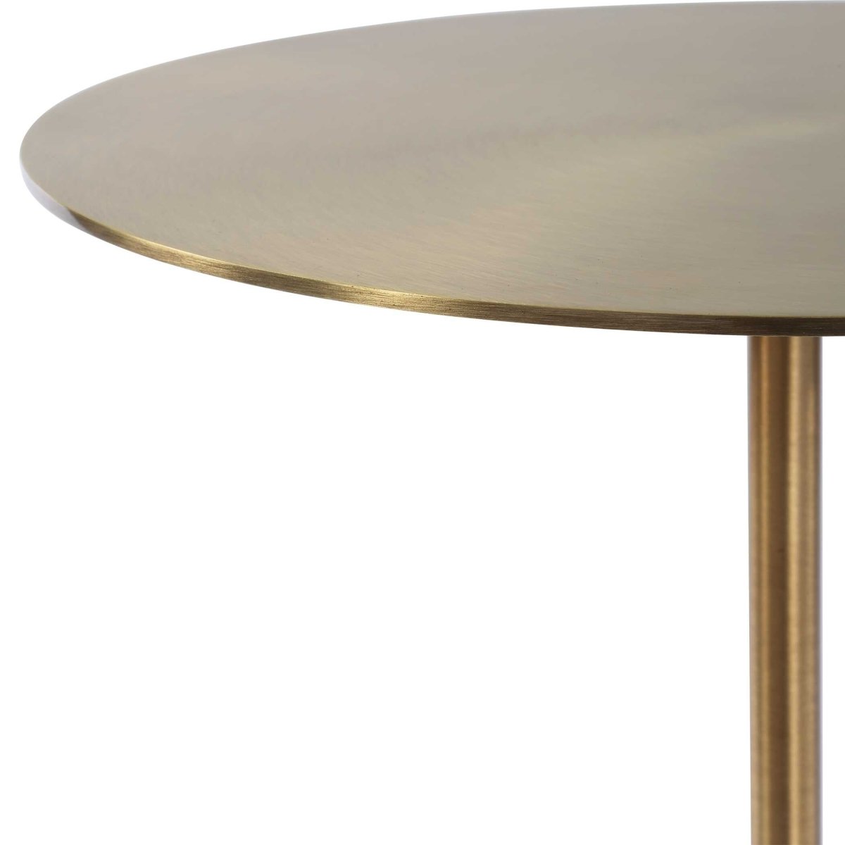 Verlin Brass Drink Table - Uttermost - Drink Tables by Modest Hut
