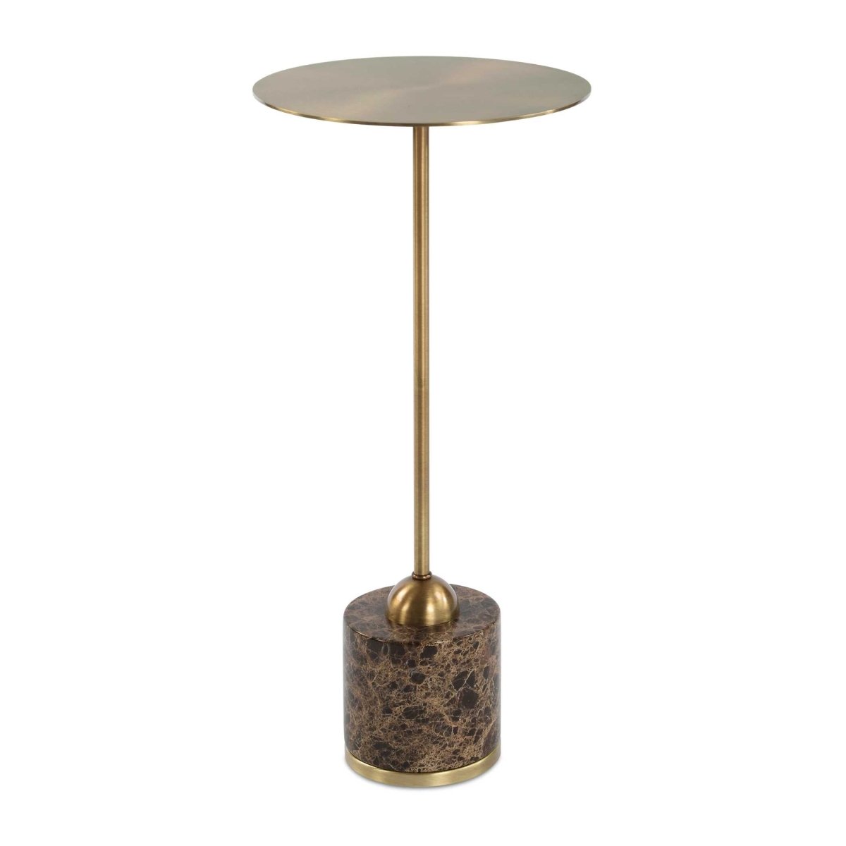 Verlin Brass Drink Table - Uttermost - Drink Tables by Modest Hut