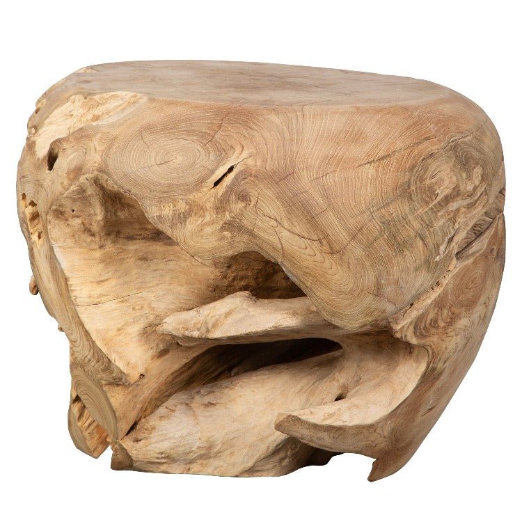 Sola Handcrafted Teak Side Table - Uttermost - End Tables by Modest Hut
