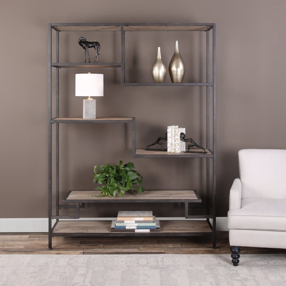 Sherwin Industrial Etagere - Uttermost - Etageres by Modest Hut