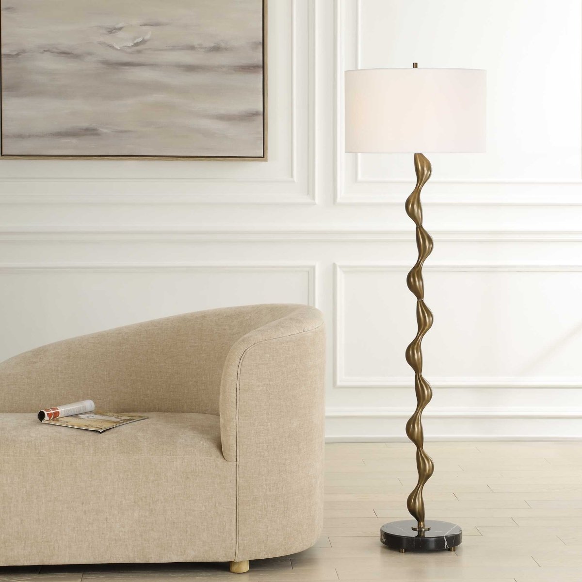 Remolino Bronze Floor Lamp - Uttermost - Floor Lamp by Modest Hut