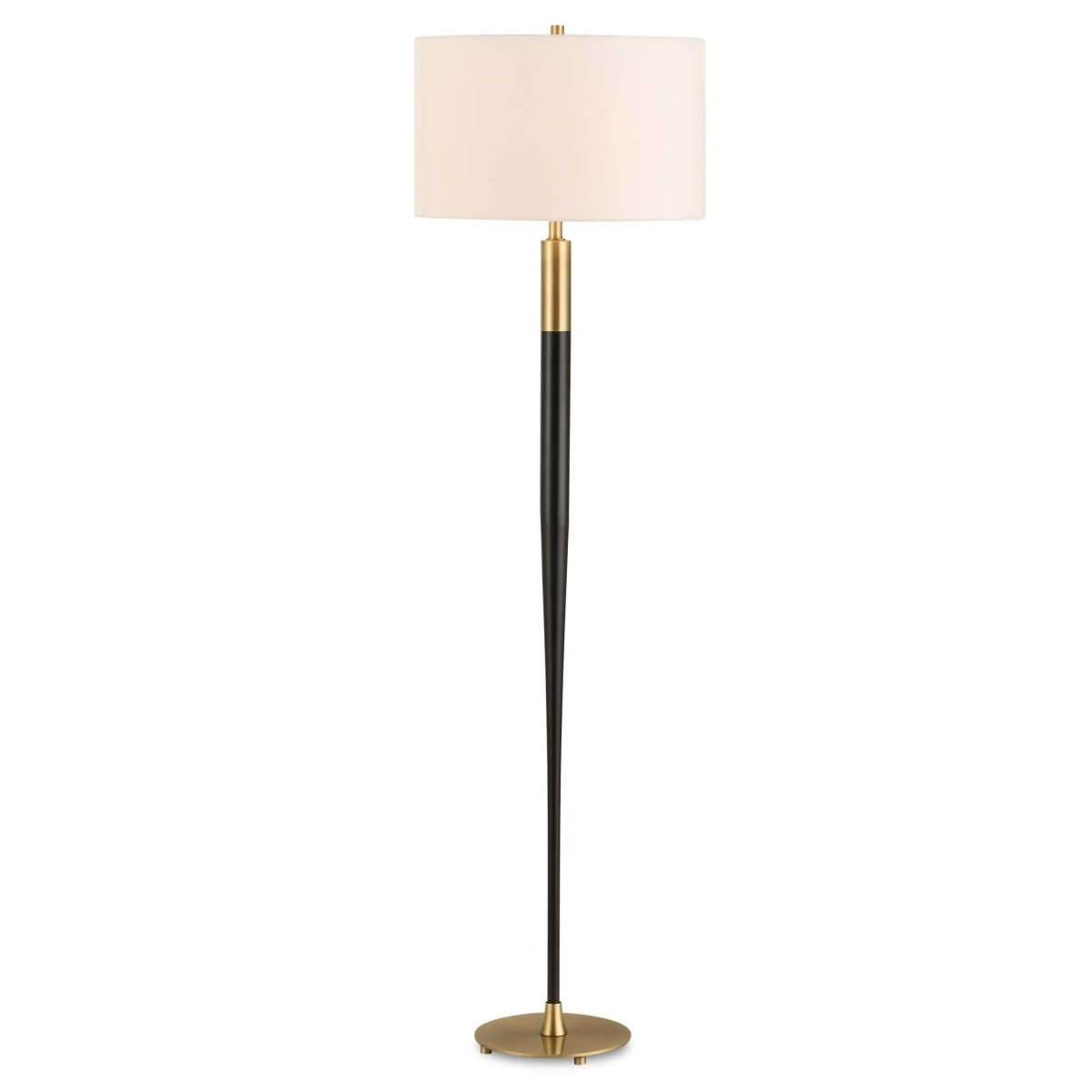 Stowe Satin Black Floor Lamp - Uttermost - Floor Lamp by Modest Hut