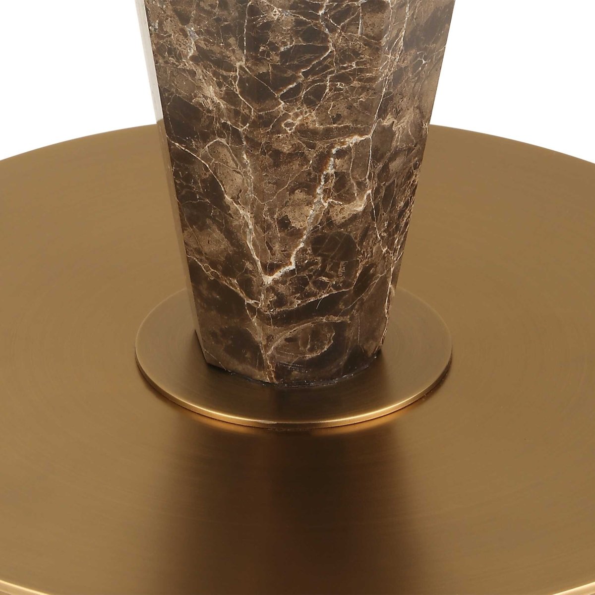 Tyree Brown Marble Floor Lamp - Uttermost - Floor Lamp by Modest Hut