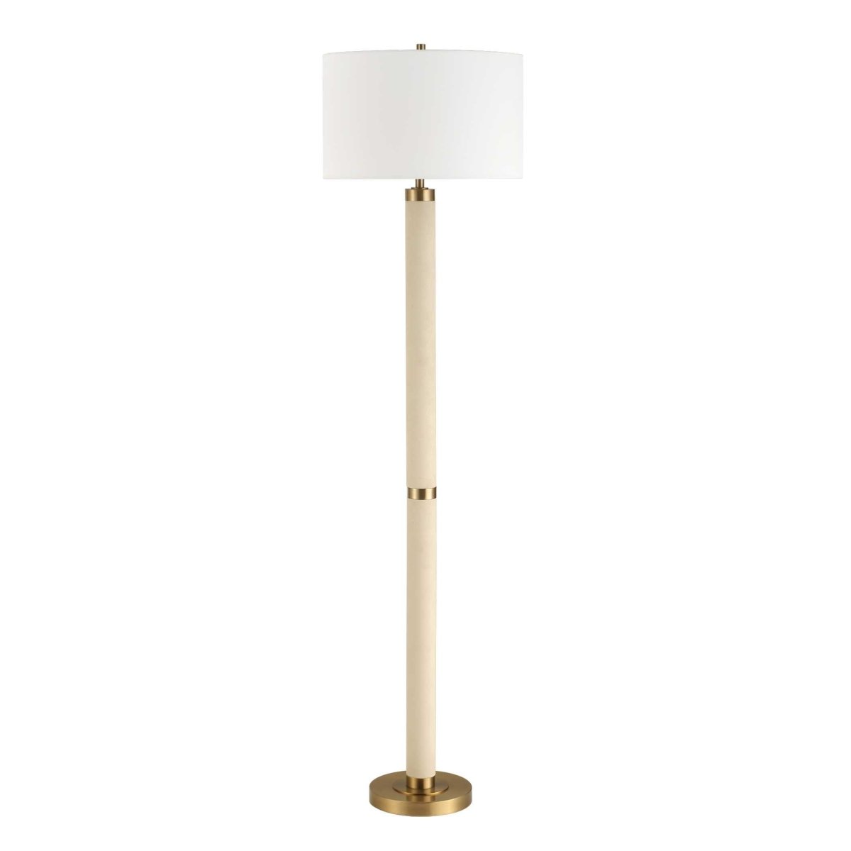 Wessex White Floor Lamp - Uttermost - Floor Lamp by Modest Hut