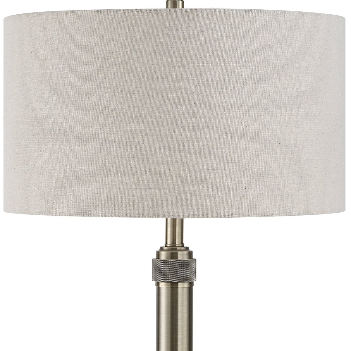 Antique Brass Floor Lamp with Knurling - Uttermost - Floor Lamps by Modest Hut
